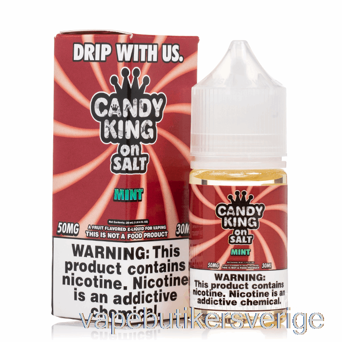 Vape Sverige Mint - Candy King Salter - 30ml 50mg